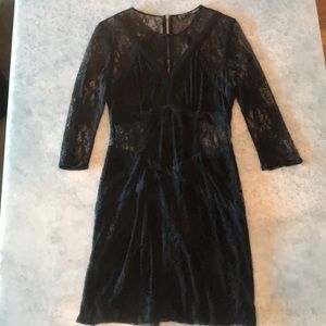 All Saints Black Lace Bondage Style Dress